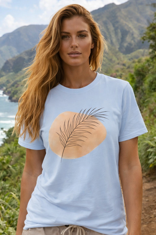 Minimal Palm Leaf T-Shirt