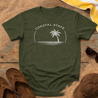 Coastal State White Palm T-Shirt