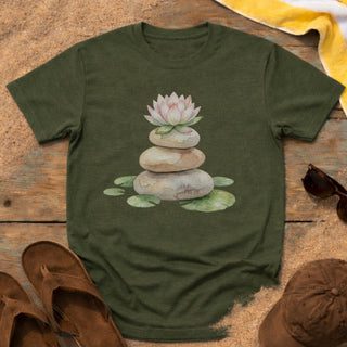 Zen Lotus Stack T-Shirt